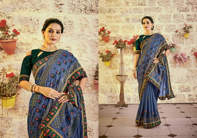 Floral Rangoli By Ynf Party Wear Sarees Catalog
